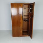 Prachtige Engelse Art Deco Burrnut-Garderobe thumbnail 5