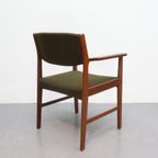 Deense Vintage Stoel Teak Met Armleuningen thumbnail 9