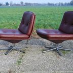 Vintage Fauteuils (3) Met Hocker (2) thumbnail 4
