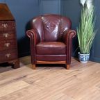 Vintage Topper, Schapenleren Clubfauteuil thumbnail 10