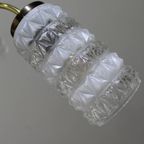 Vintage Plafondlamp - 3-Armig, Messing, Glas Jaren '50/'60 thumbnail 10