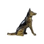 Hond Klein Art Deco Beeld Figuur Herder Kunstbrons Zamak 11Cm thumbnail 4