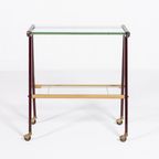 1960’S Italian Mid-Century Modern Sculptural Side Table/Serving Cart thumbnail 3