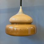 Mid Century Space Age Hanglamp - Vintage Beige Light Fixture thumbnail 8