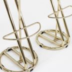 Vintage Italiaanse Messing Bar Krukken ,Set Van 2 thumbnail 7