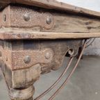 Grote Antieke Indische Tafel thumbnail 13