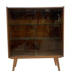 Vintage Wandkast Kast Vitrine Jaren 60 Design Glas thumbnail 7