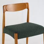 Set Van 4 Deense Stoelen Eetkamerstoelen 'bjerremose' Vintage Reupholstered thumbnail 21