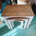 Miniset Met 3 Brocante Nesting Tafels, Bijzettafels. thumbnail 2