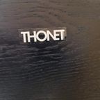 Thonet A320 Eettafel + 6 Rosé Stoelen - Hout - Zwart -Design thumbnail 11