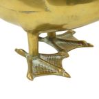 Grote Messing Eend Sculptuur Beeld Seventies 34Cm thumbnail 5