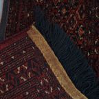 Subtiele Loper Met Voornamelijk Bordeaux Rood 138x39cm thumbnail 7