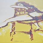 Jits Bakker - Grafiek - Handgesigneerd - 1990'S thumbnail 2