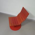 Marcus Arvonen Voor Ikea (ps 2009) - 2 Rode Draaifauteuils Brygga thumbnail 6