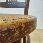 Antieke Art Nouveau Weense Jakob En Josef Kohn Stoel (thonet Stijl) Antique Webbing Chair thumbnail 18