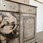 Vintage Look Dressoir/ Handbeschilderd Kast/Uniek thumbnail 4