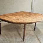 Antieke Tafel Eettafel Franse Wandtafel thumbnail 17