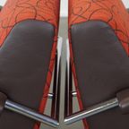 Set Van 2 Mooie En Comfortabele Leolux Design Fauteuils/armchairs Model Scylla Met Extra Rugkusse thumbnail 11