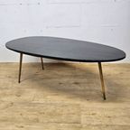 Vintage (60s) Salontafel Zwart Marmeren Blad / Koffietafel / Vintage Coffeetable Marble Top thumbnail 9