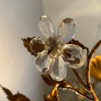 2 Beschikbaar ! 2 Italiaanse Bloemen Plafonieres Echte Vintage Toppers ! Kristal thumbnail 12