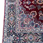 Xl Perzisch Kerman Vloerkleed Handgeknoopt 270X365Cm Vintage Tapijt - Rood Blauw Roze - Reliving thumbnail 15