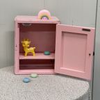 Roze Brocante Medicijnkastje Wandkastje Vintage thumbnail 8