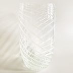 Vintage Glazen Vaas Murano 1950’s Swirl Wit thumbnail 8