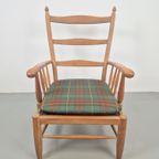 Vintage Scandinavische Beuk Fauteuil Mid Century ‘60 Japandi thumbnail 13