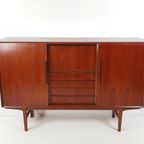 Vintage Teak Houten Wandkast | Buffetkast Deens Kast thumbnail 2