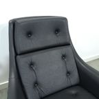 Zwarte Skai Kunstleder Draaifauteuil Uit Zweden thumbnail 15