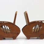 Set Art Deco Design Rattan Woven Lounge Chairs , 1930S Italy thumbnail 8