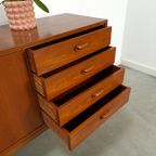 Vintage Teak Fineer Dressoir Met Lades thumbnail 15