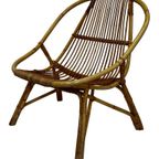 Vintage Set Van 4 Rotan Fauteuils Rohe Noordwolde 1960 thumbnail 3