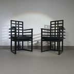 4 X Armloffel Chair Josef Hofmann For Wittmann thumbnail 14