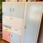 Vintage Original Tielsa Duitse Keukenkast Pastel | Kast thumbnail 14