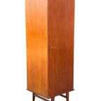 Vintage Compacte Kledingkast Wandrobe Jaren 60 Teak Kast thumbnail 12