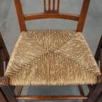 Set Van 4 Verbluffend Mooie 19e Eeuwse Antieke Engelse Eetkamerstoelen Met Rieten Zitting thumbnail 4