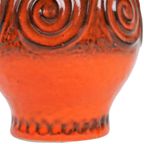 Vintage Oranje Vaas Jasba West Germany Aardewerk Retro 322 11-28 thumbnail 6