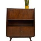 Vintage Secretaire Wandkast Werkplek Jaren 60 Teak Fineer thumbnail 22