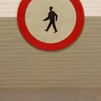 Vintage Verkeersbord, Diameter 100 Cm thumbnail 2