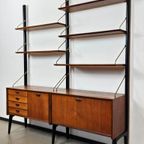 Vintage Wandkast Boekenkast Wallunit Losstaand Van Teeffelen thumbnail 9