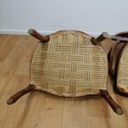 Set Brocante Vintage Franse Louis Xv Stoeltjes, Fauteuils Set Prijs thumbnail 20