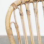 Leuke Dutch Design Rotan Fauteuil Uit De Jaren ’50 Met Een Hoge Rug thumbnail 11