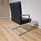 4x Hulsta D13 Stoelen - Eetkamerstoelen - Zwart Leder-design thumbnail 12