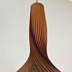 Midcentury Houten Hanglamp Swirl Design Hans Agne Jakobssons thumbnail 3
