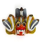 Vintage Houten Masker Naga Raksha Of Cobra Masker Sri Lanka thumbnail 2