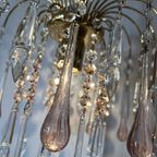 Murano Teardrop Hanglamp Vintage Kroonluchter Venini Model thumbnail 17