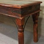 Vintage Grote Xl Oosters Sidetable Console Tafel, 174 Cm thumbnail 19