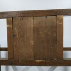 Antieke (Jugendstil) Houten Paraplubak (Handdoekhouder) thumbnail 11