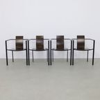 4x Postmoderne Eetkamerstoel Van Karl Friedrich Förster Voor Kff, 1980s thumbnail 5